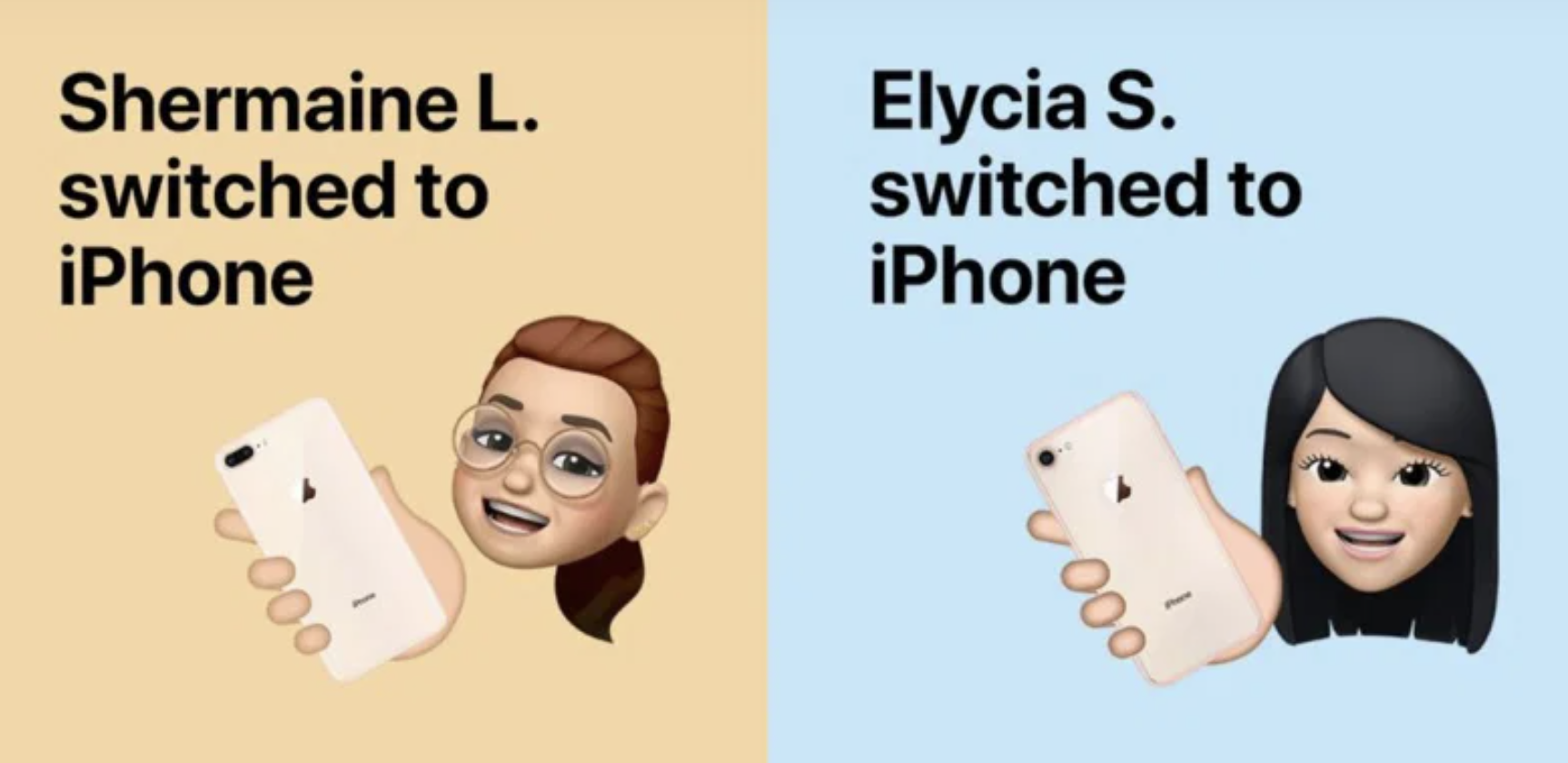Apple — Apple: "Switch to iPhone" Memoji's